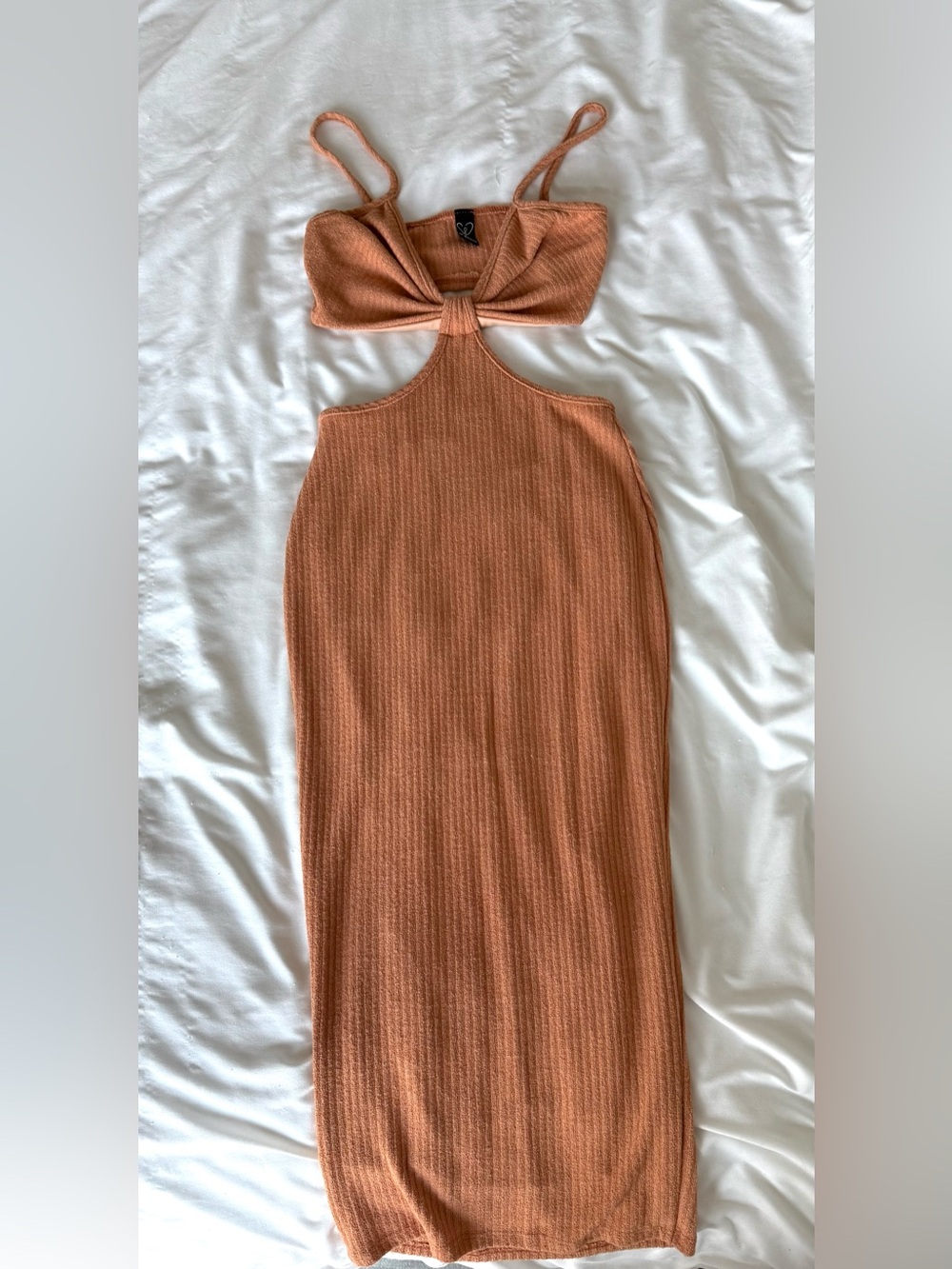 Windsor Cutout Ribbed Midi Dress